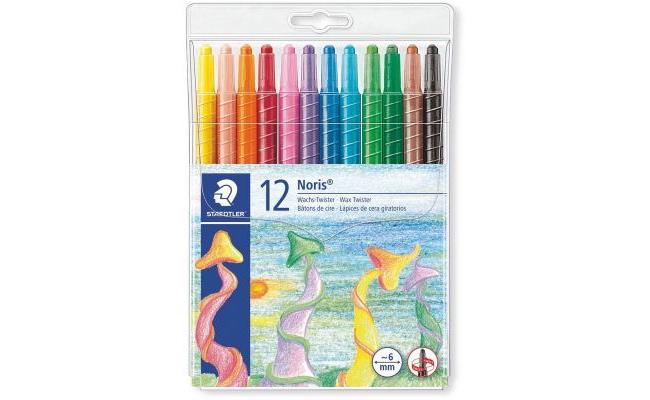 Staedtler Wallet Containing 12 Wax Twister In Assorted Colors